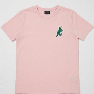 Paul Smith Pink Long Sleeve Tee with Green Dinosaur